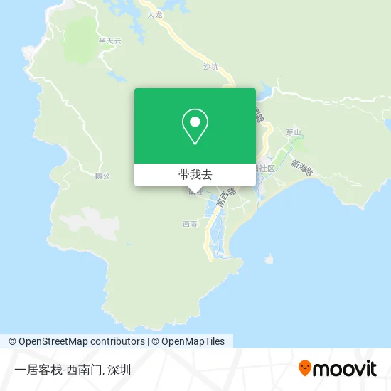 一居客栈-西南门地图