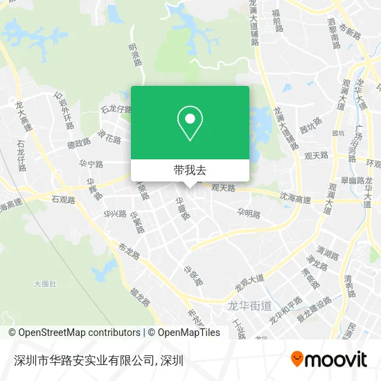 深圳市华路安实业有限公司地图