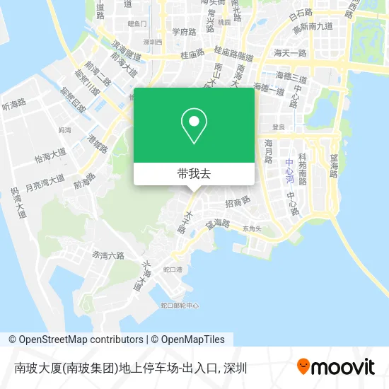 南玻大厦(南玻集团)地上停车场-出入口地图