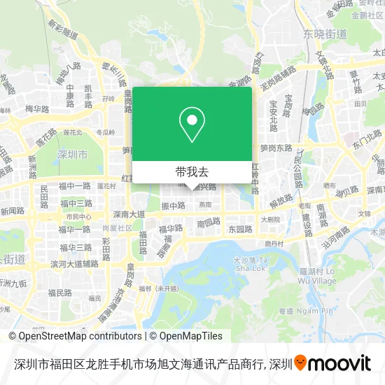 深圳市福田区龙胜手机市场旭文海通讯产品商行地图