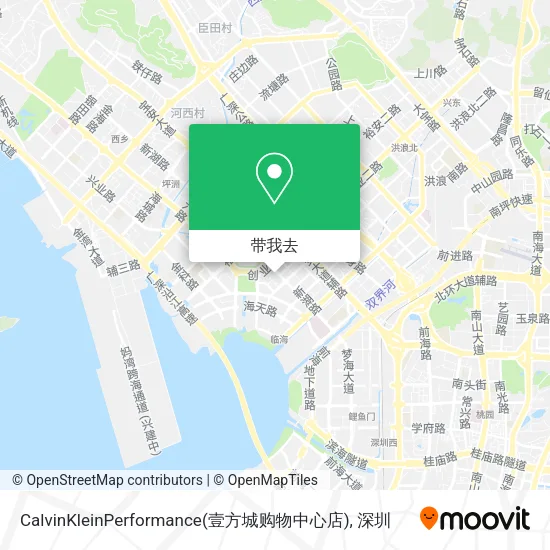 CalvinKleinPerformance(壹方城购物中心店)地图