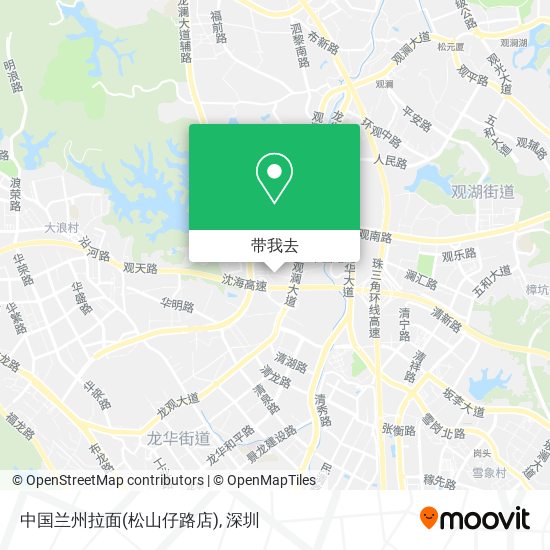 中国兰州拉面(松山仔路店)地图