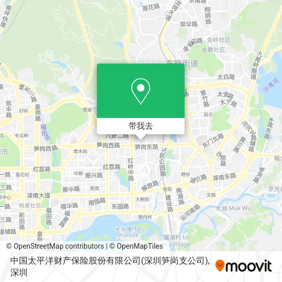 中国太平洋财产保险股份有限公司(深圳笋岗支公司)地图