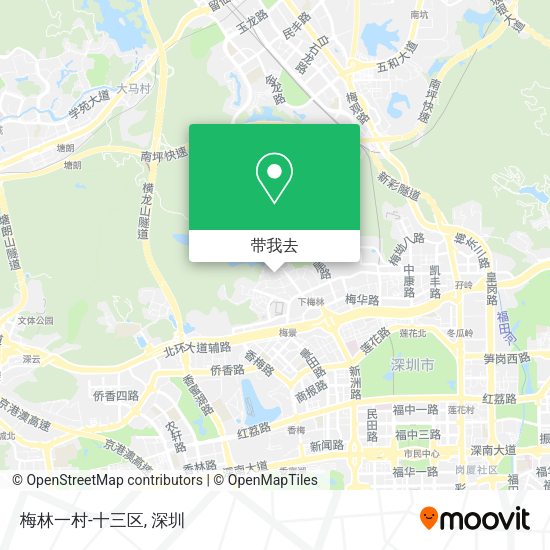 梅林一村-十三区地图