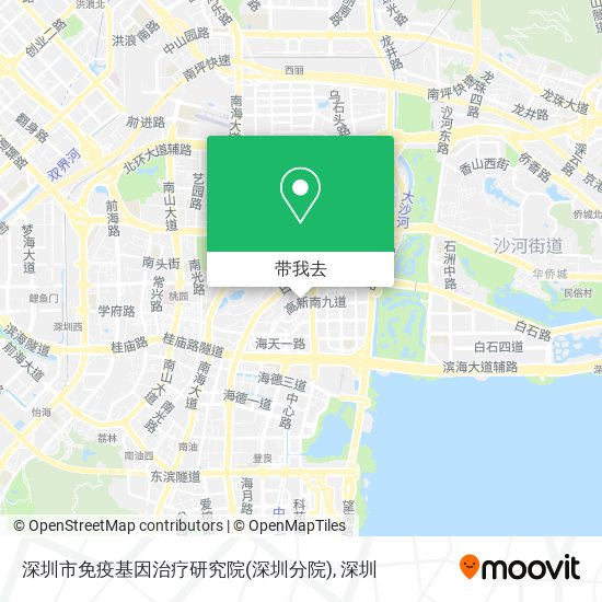 深圳市免疫基因治疗研究院(深圳分院)地图
