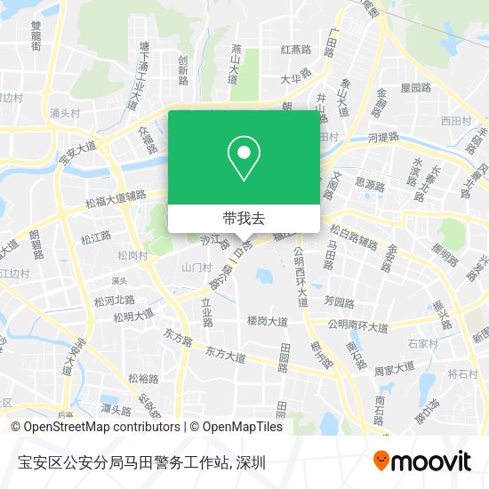 宝安区公安分局马田警务工作站地图