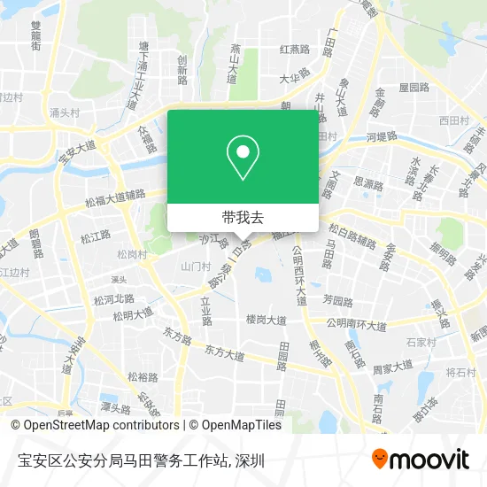 宝安区公安分局马田警务工作站地图