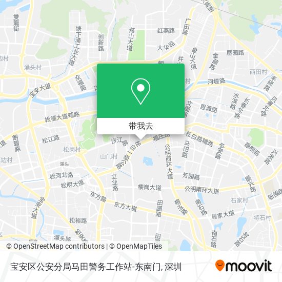 宝安区公安分局马田警务工作站-东南门地图
