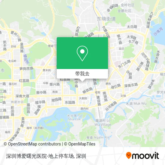 深圳博爱曙光医院-地上停车场地图