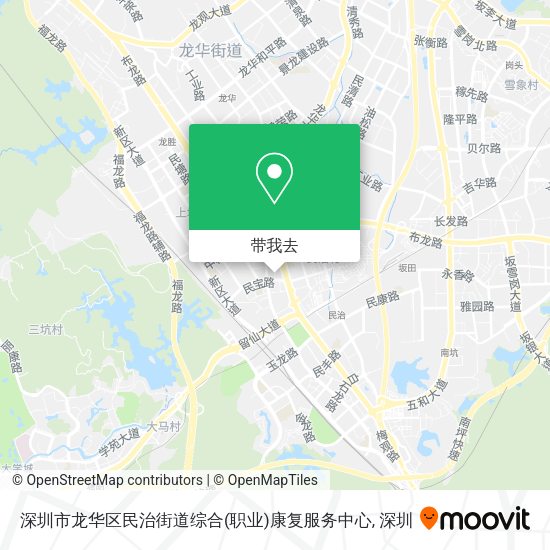 深圳市龙华区民治街道综合(职业)康复服务中心地图