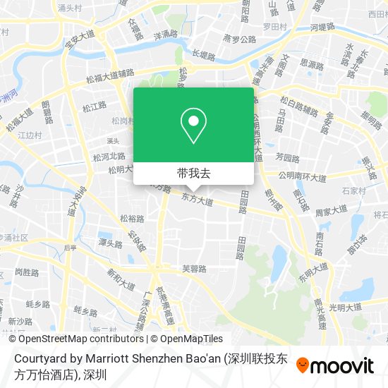 Courtyard by Marriott Shenzhen Bao'an (深圳联投东方万怡酒店)地图