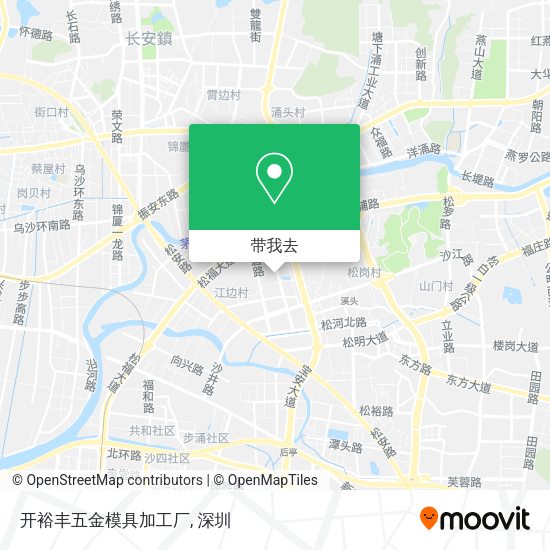 开裕丰五金模具加工厂地图