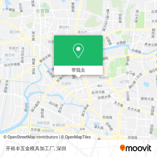 开裕丰五金模具加工厂地图