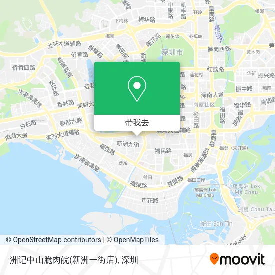 洲记中山脆肉皖(新洲一街店)地图