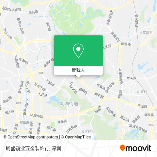 腾盛锁业五金装饰行地图