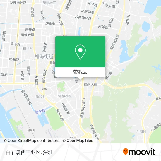 白石厦西工业区地图