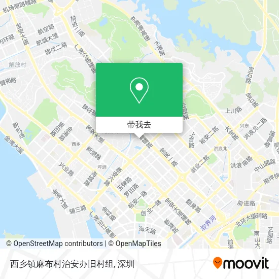 西乡镇麻布村治安办旧村组地图