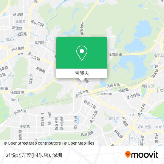 君悦北方菜(同乐店)地图