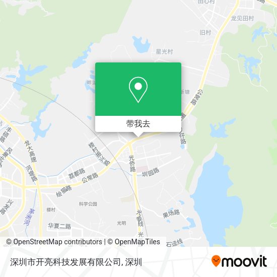 深圳市开亮科技发展有限公司地图