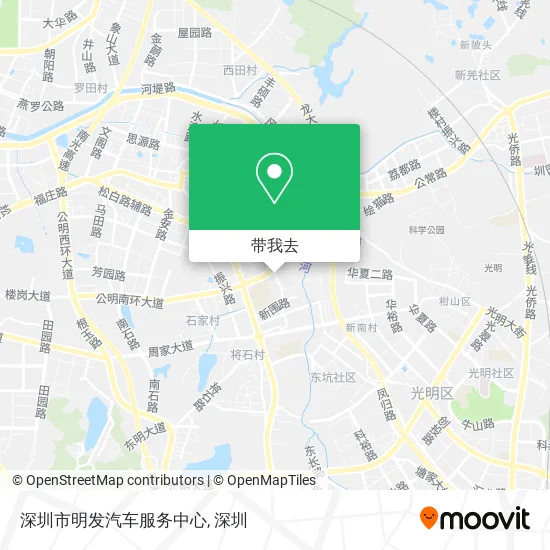 深圳市明发汽车服务中心地图