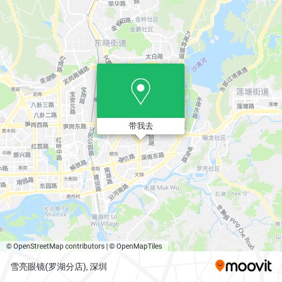 雪亮眼镜(罗湖分店)地图