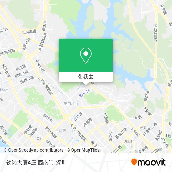 铁岗大厦A座-西南门地图