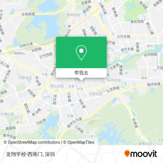龙翔学校-西南门地图