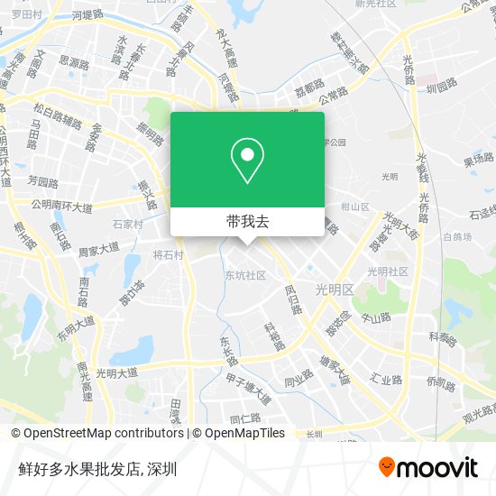 鲜好多水果批发店地图