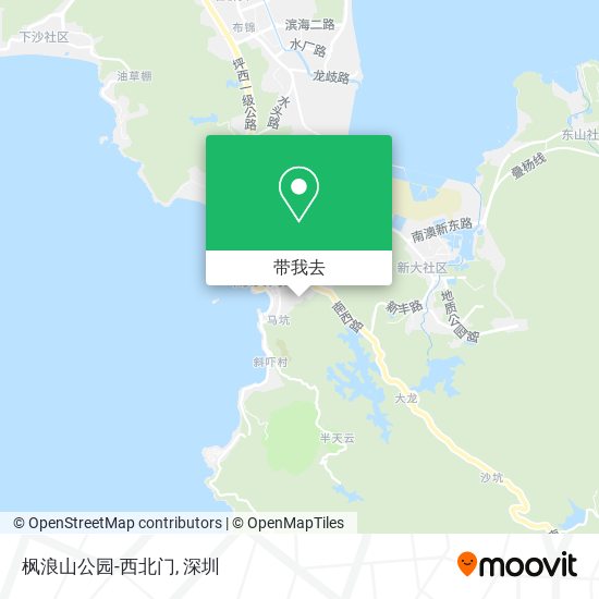 枫浪山公园-西北门地图