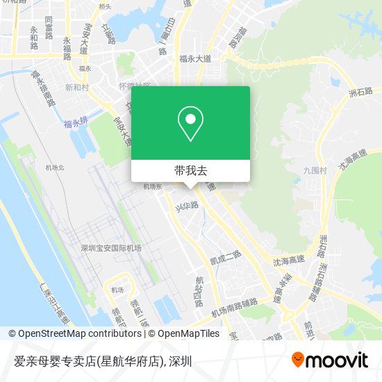 爱亲母婴专卖店(星航华府店)地图