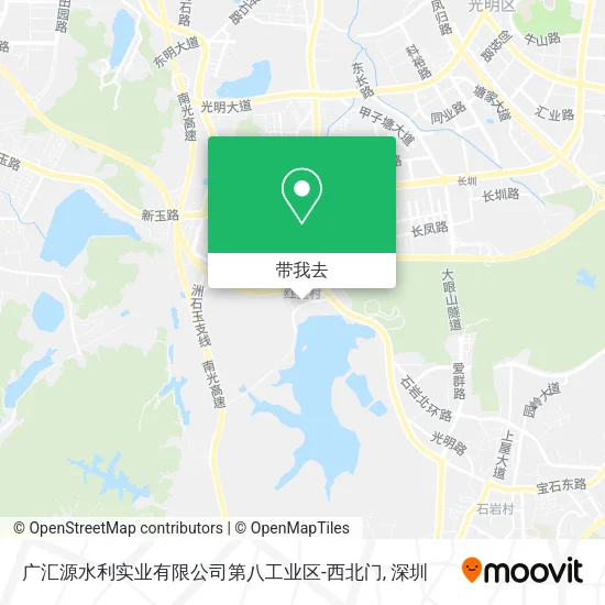 广汇源水利实业有限公司第八工业区-西北门地图