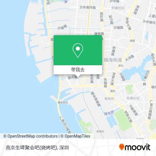 燕京生啤聚会吧(烧烤吧)地图