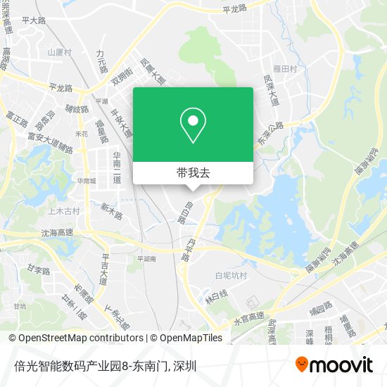 倍光智能数码产业园8-东南门地图
