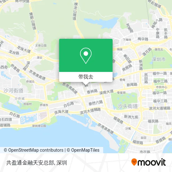 共盈通金融天安总部地图