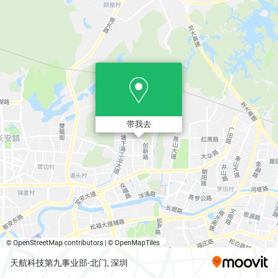 天航科技第九事业部-北门地图