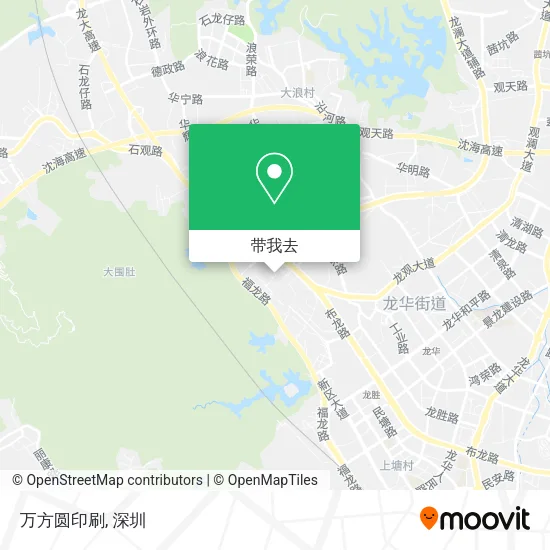 万方圆印刷地图