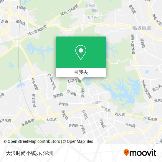 大浪时尚小镇办地图