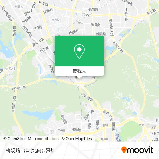 梅观路出口(北向)地图