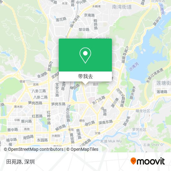 田苑路地图