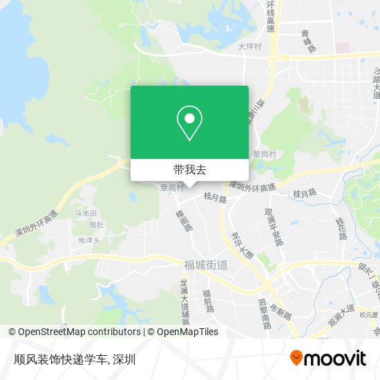 顺风装饰快递学车地图