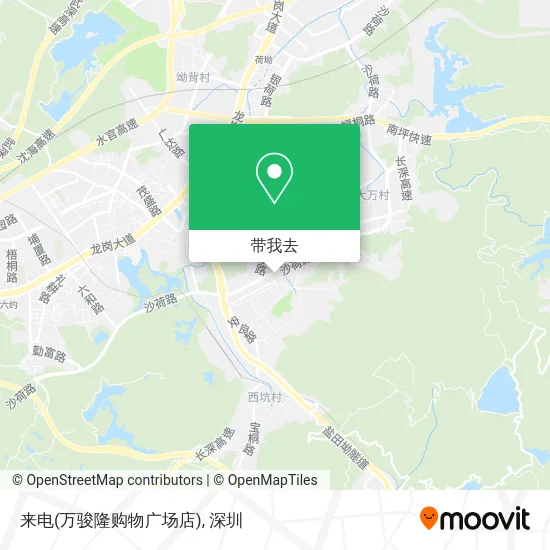 来电(万骏隆购物广场店)地图