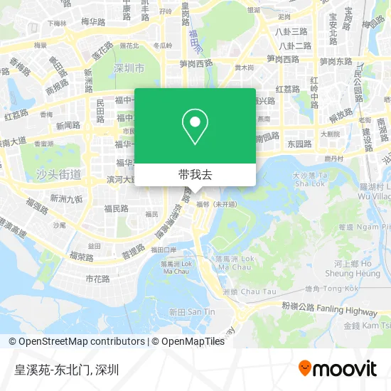 皇溪苑-东北门地图