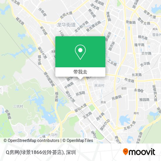 Q房网(绿景1866佐阾荟店)地图