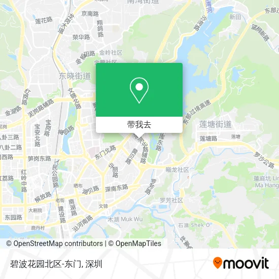 碧波花园北区-东门地图