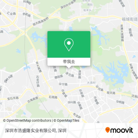 深圳市浩盛隆实业有限公司地图