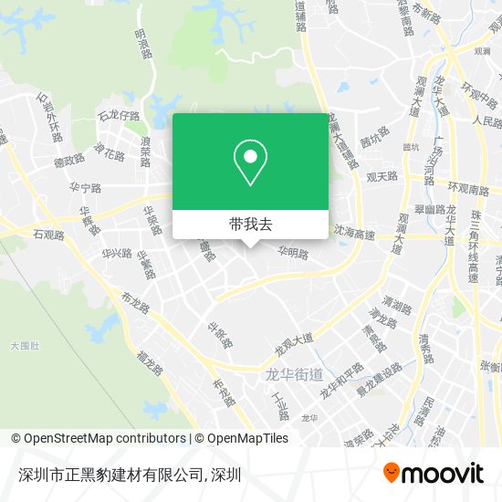 深圳市正黑豹建材有限公司地图