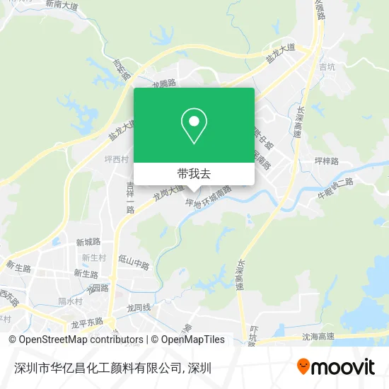 深圳市华亿昌化工颜料有限公司地图