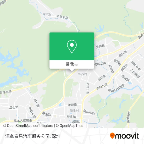 深鑫泰昌汽车服务公司地图