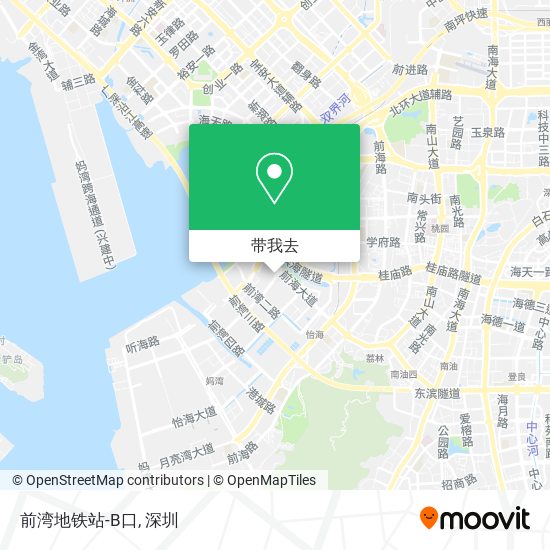 前湾地铁站-B口地图