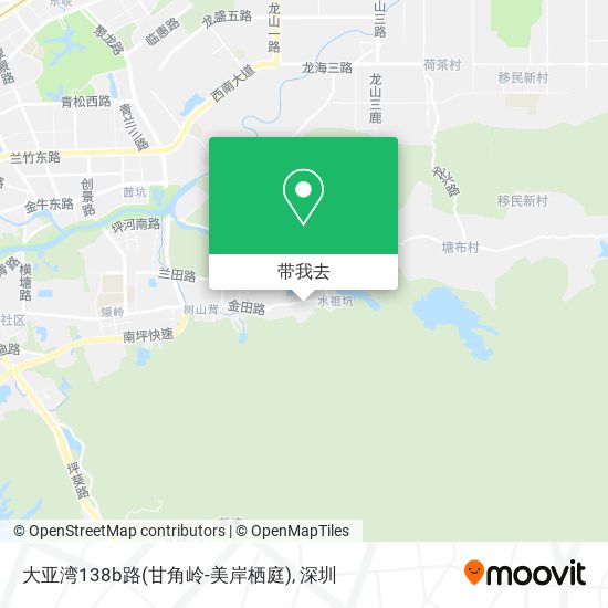大亚湾138b路(甘角岭-美岸栖庭)地图